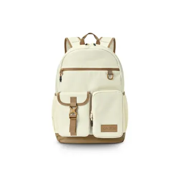 LiNing Polyester Backpack Regular Unisex Brown Yellow
