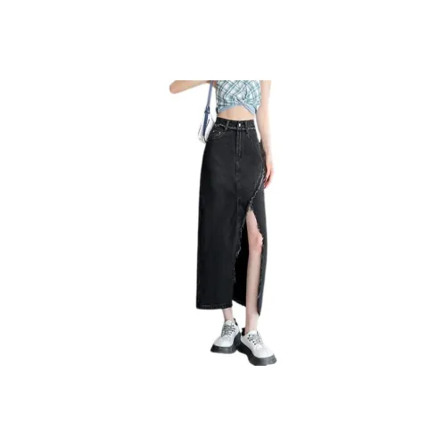 JASONWOOD Denim Long Skirts Women's Black