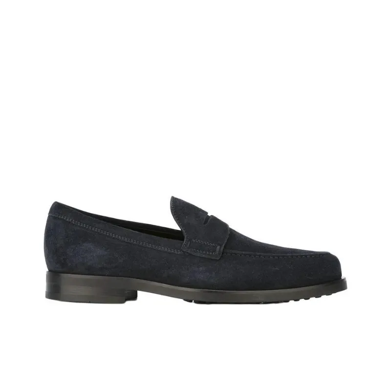 TOD'S Monogram Stamped Round Toe Loafers-1