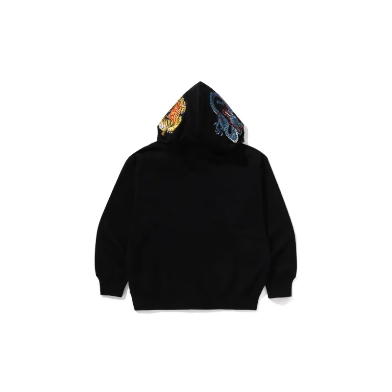 Bape A BATHING APE Tiger And Dragon Relaxed Fit Full Zip Hoodie-2