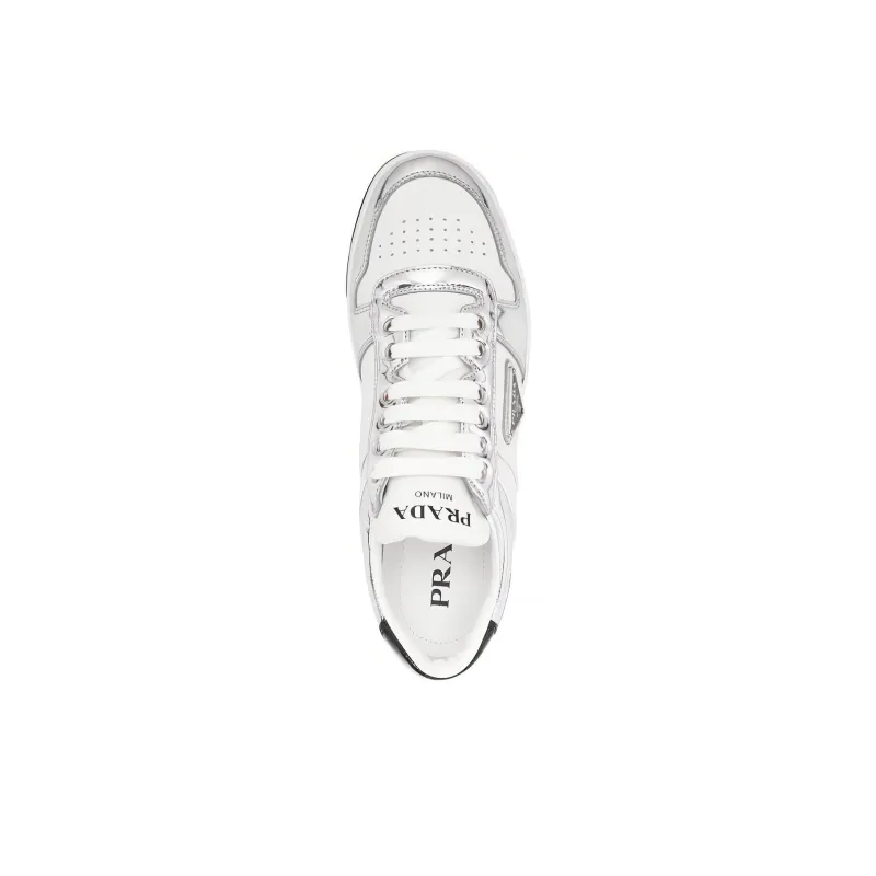 PRADA Downtown Trainers 'White Silver' Women's-4