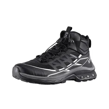 Auron Anti Slip And Wear Resistant Water Resistant Mid Top Hiking Shoes Men's Black