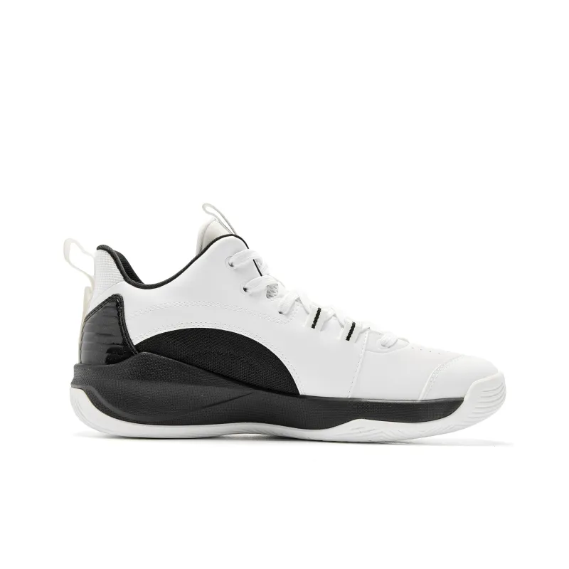 QIAODAN Basketball Shoes Men Low Top Jordan White/Black-1