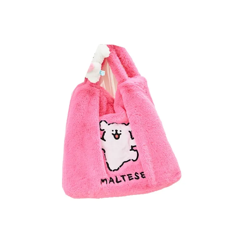 The Green Party Polyester Shoulder Bag Women's Blue White/Bright Pink-4