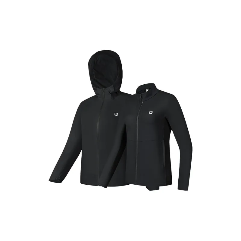 FILA x BBC EARTH Jacket Women's Pitch Black-3