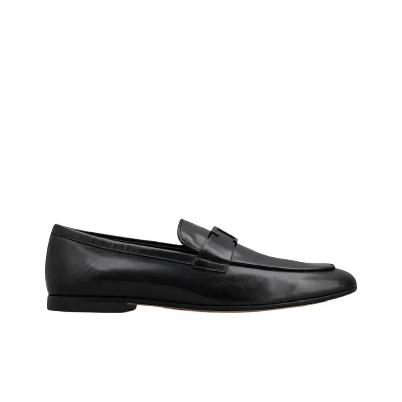 TOD'S Logo Plaque Slip-On Loafers-1