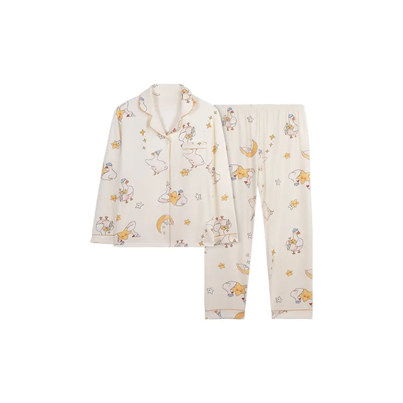 Maultiay Pajama Set Women's White-0