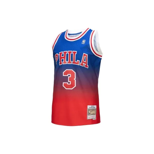 Mitchell Ness X NBA Philadelphia 76ers Basketball Jerseys Men Red