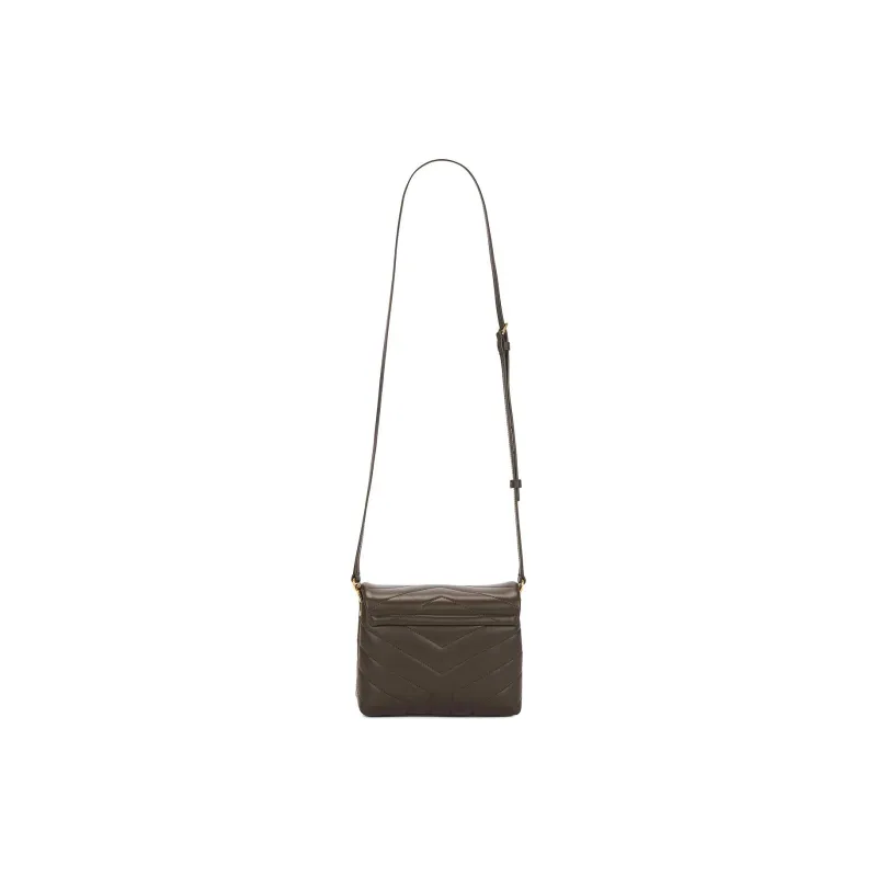 SAINT LAURENT Quilting Calfskin Crossbody Bag Shoulder Bag Women's Light Musk-2