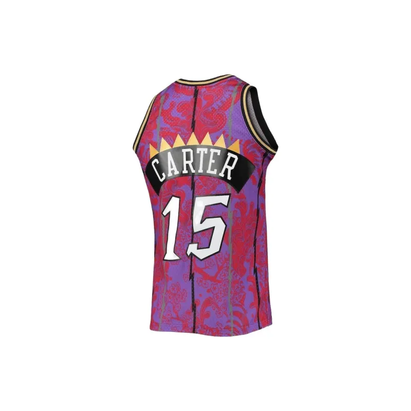 NBA x Mitchell & Ness Toronto Raptors Vince Carter Soccer Jerseys Men's Purple-1