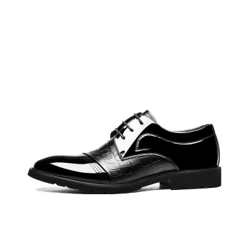CHINT Dress Shoes Men Low Top Black
