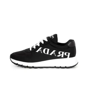 PRADA Low Top Casual Shoes Women's Black White