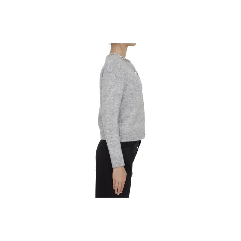 Self-portrait Mélange Cardigan-2