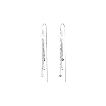 NATURALLYJOJO S925 Silver Drop Earrings Women's Silver/Gold