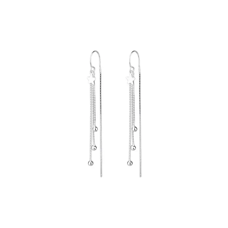 NATURALLYJOJO S925 Silver Drop Earrings Women's Silver/Gold-0