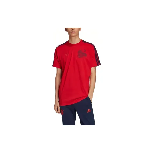 Adidas Bayern Munich T-Shirts Men Red