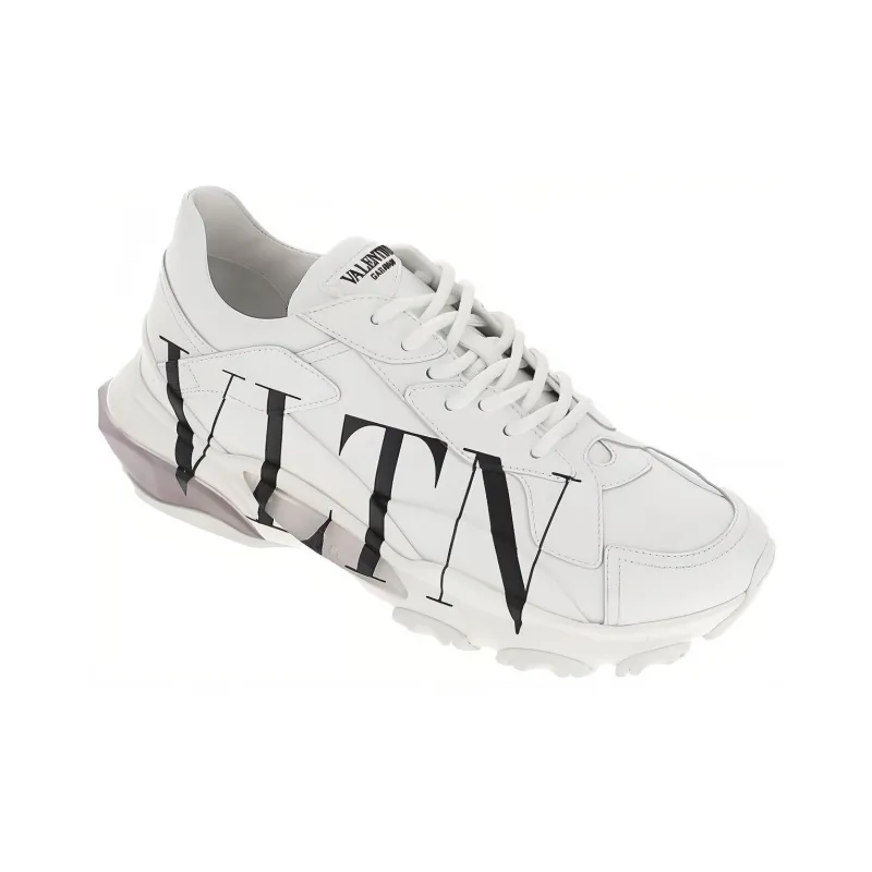 Valentino Bounce Anti Slip Wear Resistant Low Top Casual Shoes Men's White-2