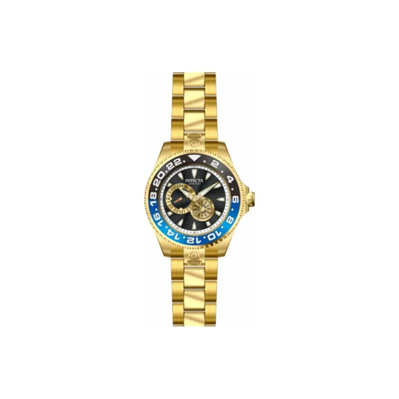 INVICTA Wrist Watch Automatic Mechanical Movement Stainless Steel Strap 47mm Black Dial Men's Watches-2