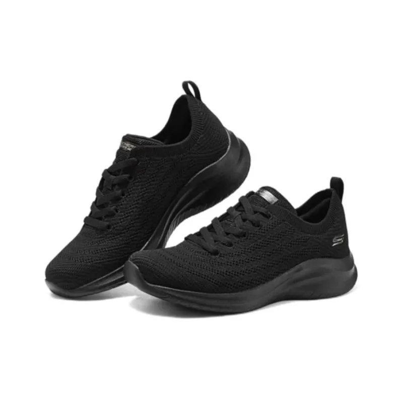Skechers Vapor Foam Abrasion Resistant Breathable Low Top Casual Running Shoes Women's Black-3