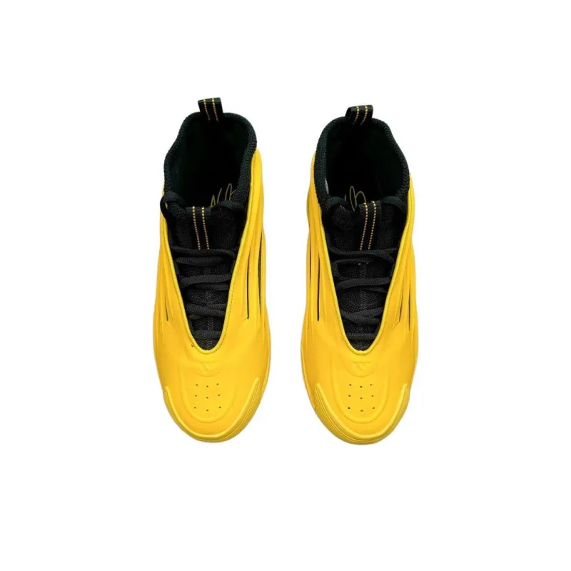 Adidas Harden Vol.9 Cushioning Anti Slip And Wear Resistant Mid Top Basketball Shoes Men's Yellow-2