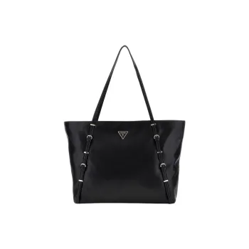 GUESS Polyurethane Tote Bag, Shopping Bag, Shoulder Bag, Handbag Regular Women's Black