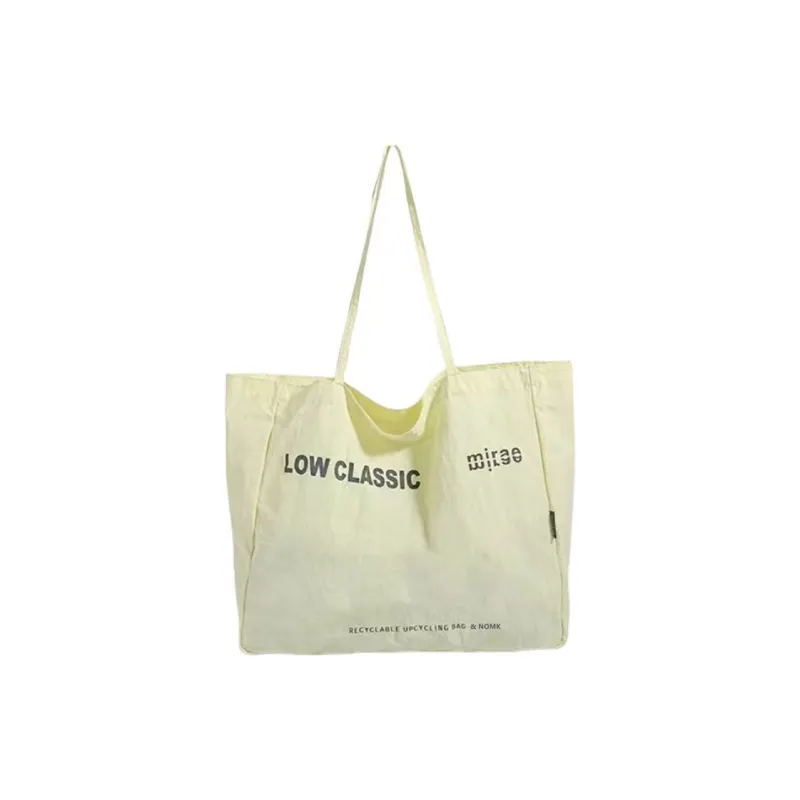 NOMK Nylon Tote Bag, Shoulder Bag Women's Yellow/White/Red-0