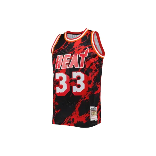 Mitchell Ness X NBA Miami Heat Basketball Jerseys Men Red