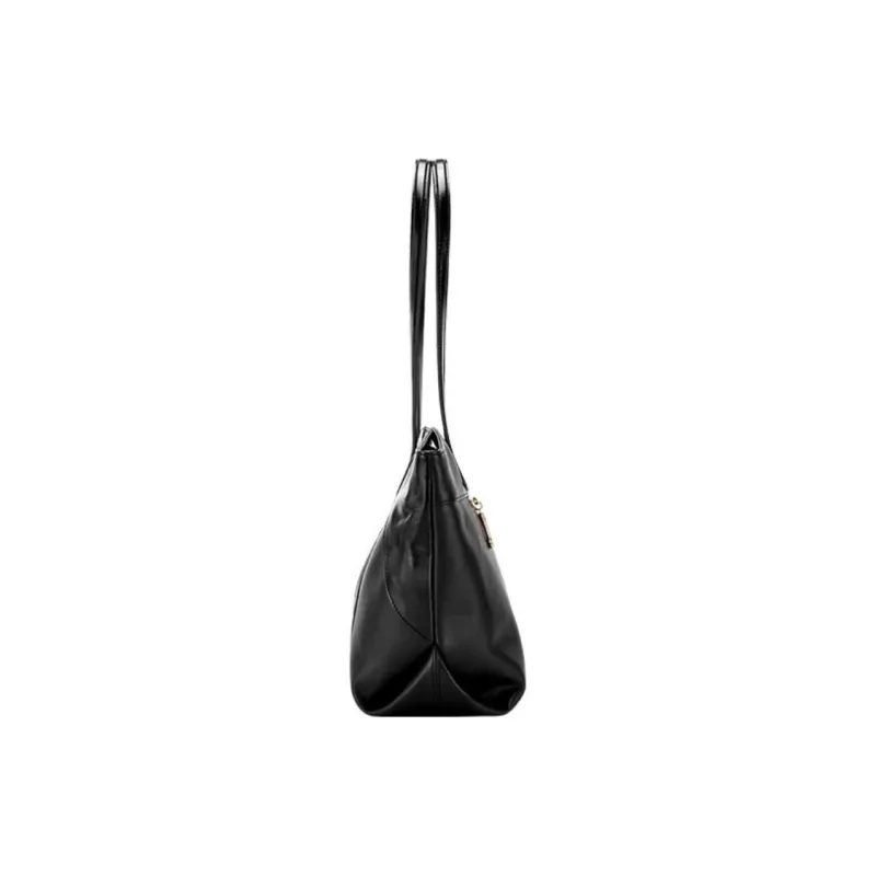 Hush Puppies Cow Leather Tote Bag Shopping Bag Shoulder Bag Handbag Medium Size Women's Black-2