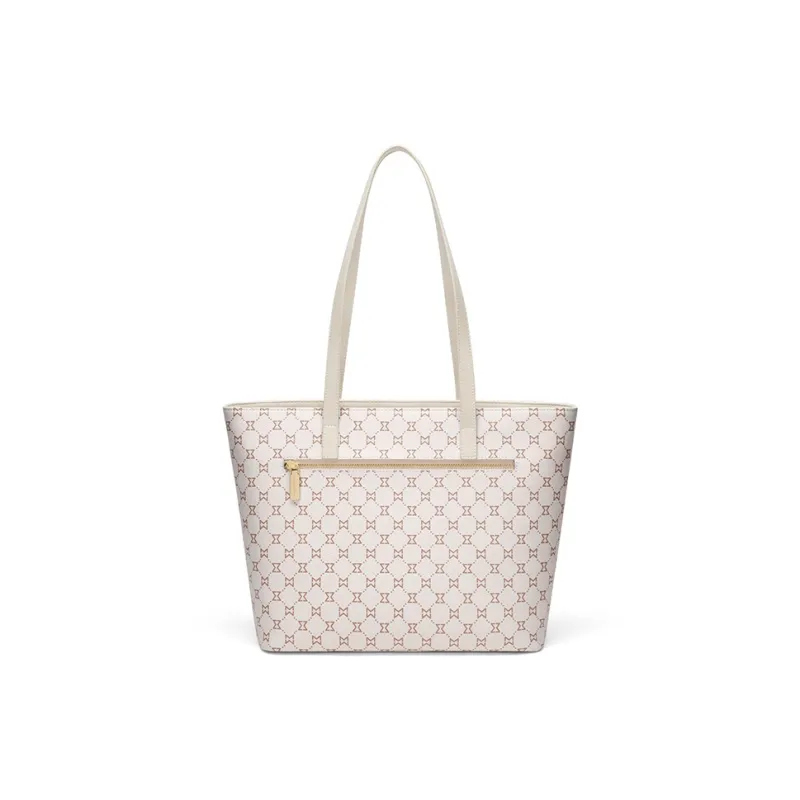 MashaLanti PVC Tote Bag Shoulder Bag Handbag Regular Women's Beige Pink/Dark Brown & Apricot-13