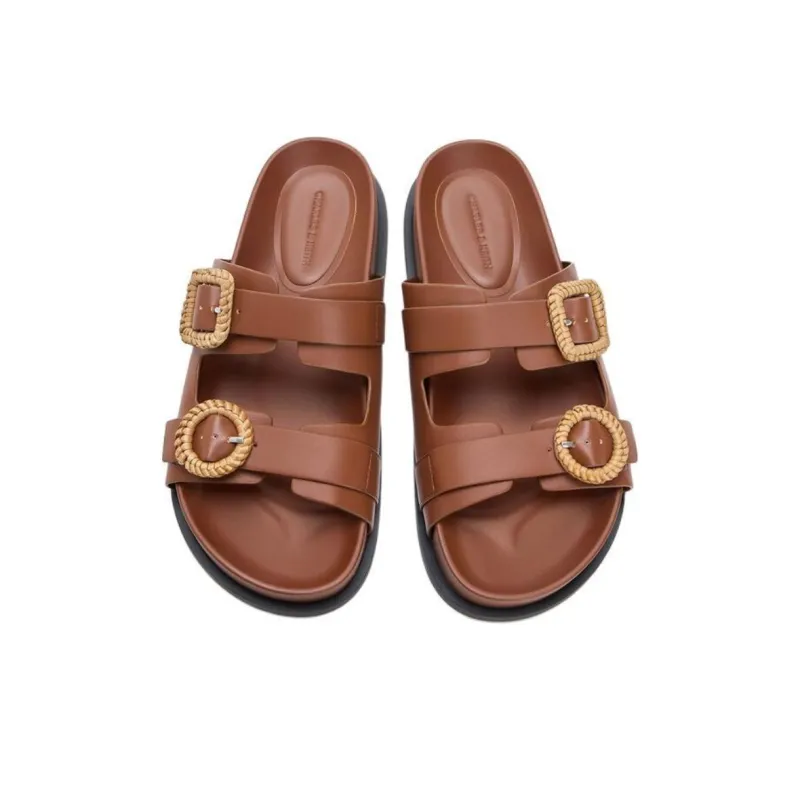 CHARLES&KEITH Composite Sole EVA Slide Slippers 2.2cm Women's-10