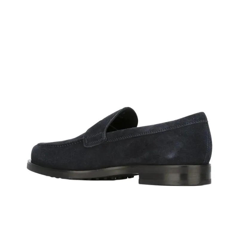 TOD'S Monogram Stamped Round Toe Loafers-3