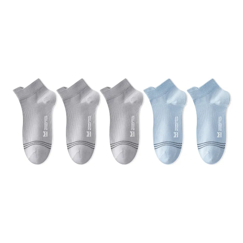 MIIOW Cool One Summer Series Ankle Socks Men's 5 Pack-12