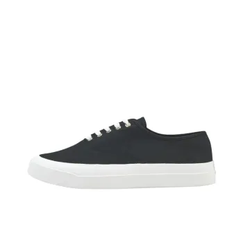 Maison Kitsune Low Top Canvas Shoes Men's Black
