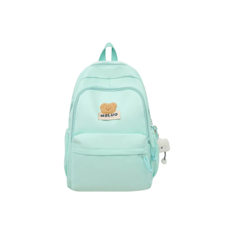 Alcohol Dragon Nylon Backpack Regular Unisex Black/White/Yellow/Pink/Mint Green-5
