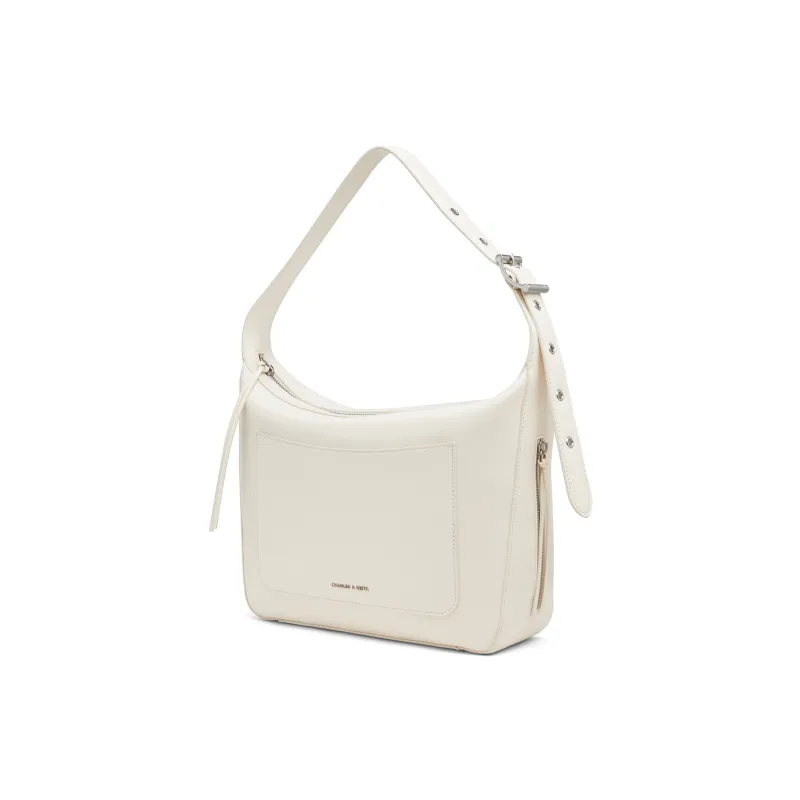 CHARLES&KEITH PU Shoulder Bag Large Size Women's Multicolor-5