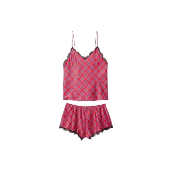 Victoria's Secret SEXY KI Pajama Set Women's Red Plaid