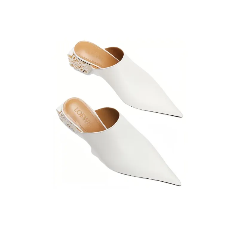 LOEWE Stylish Sandal 6cm Women's White-3