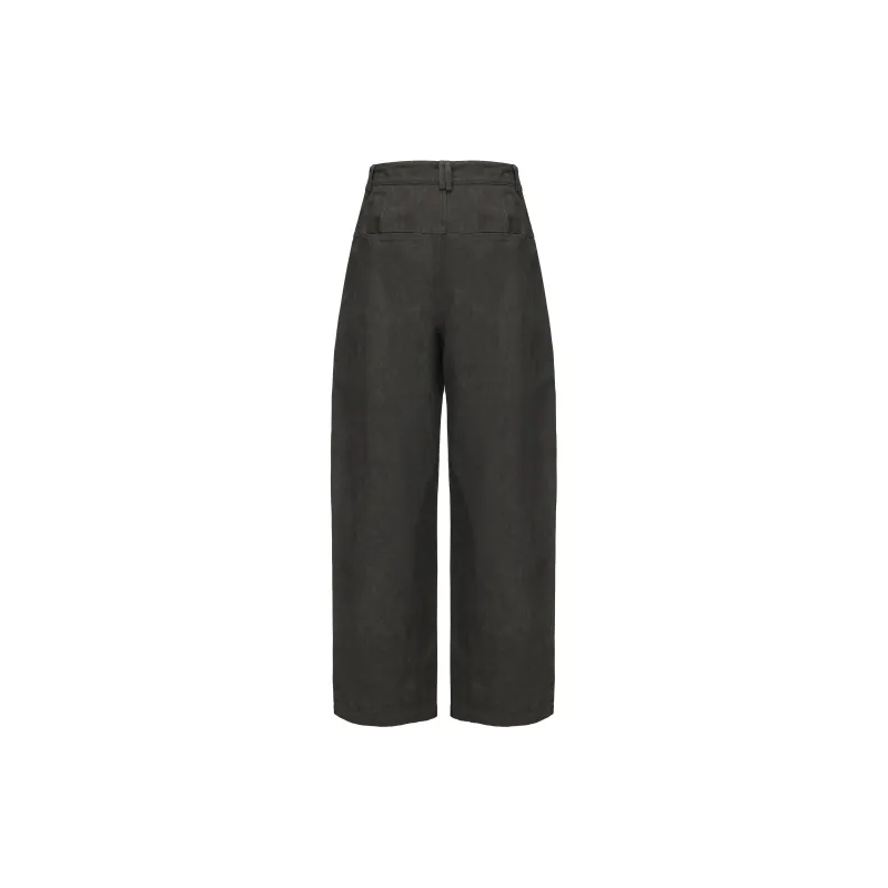NSTNEW START Casual Pants Unisex Dirty Dyed Dark Gray-1