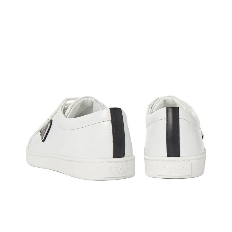 PRADA Stylish Skateboarding Shoes Men's White Black-5