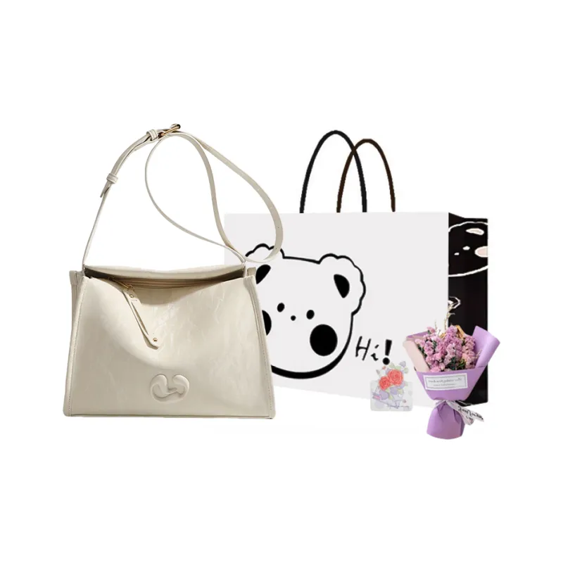 NX DOUGHNUT PU Shoulder Bag Regular Women's Ecru-3