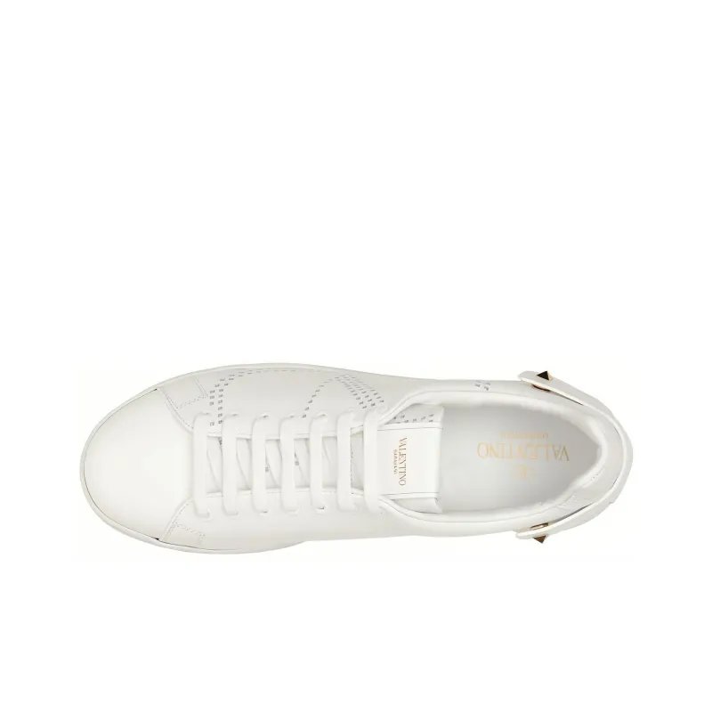 Valentino VLogo Signature GARAVANI Low Top Stylish Skateboarding Shoes Men's White-3