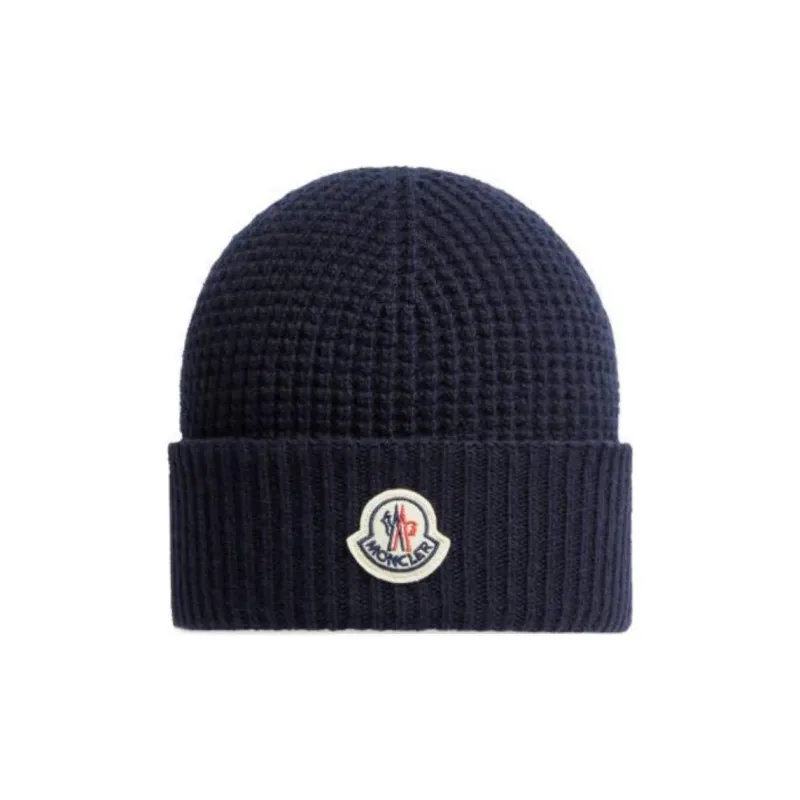 Moncler Logo Patch Knit Beanie-0