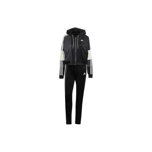 Adidas W BOLD BLOCK TS Casual Suit Women's Black