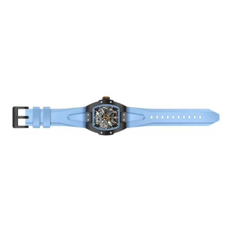 INVICTA Wrist Watch Automatic Mechanical Movement Silicone Strap 47mm Cut-Out Dial Men's Watches-3