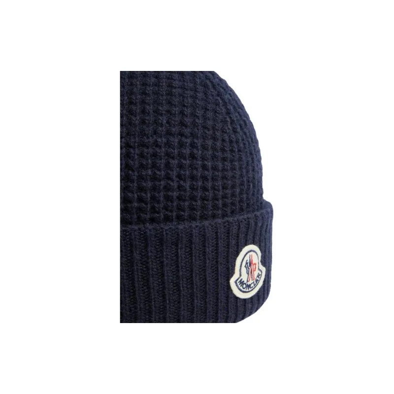Moncler Logo Patch Knit Beanie-2