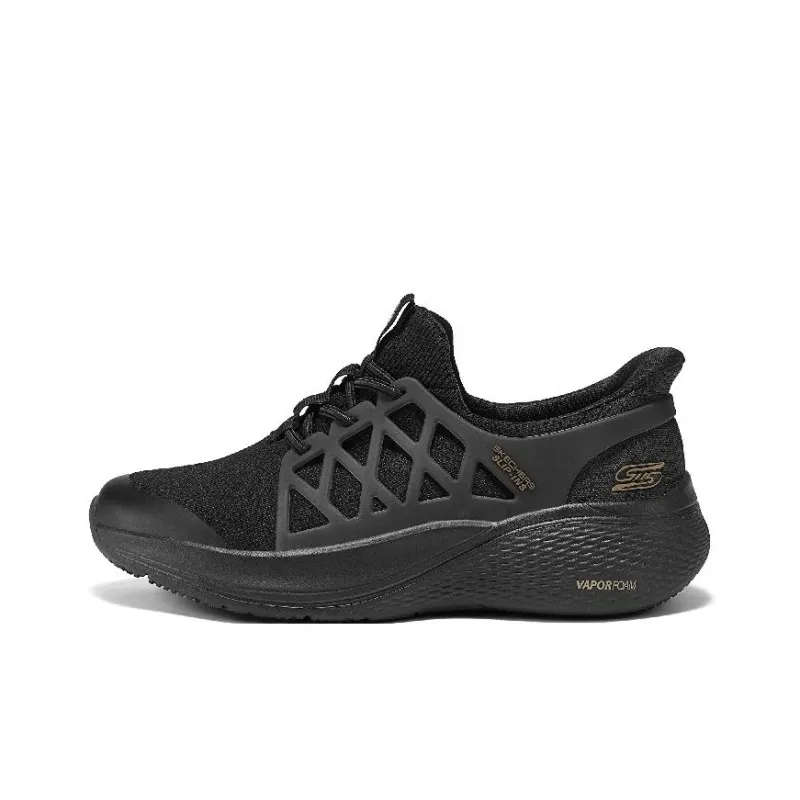 Skechers Bob's Anti Slip Wear Resistant Low Top Casual Shoes Women's Black-0