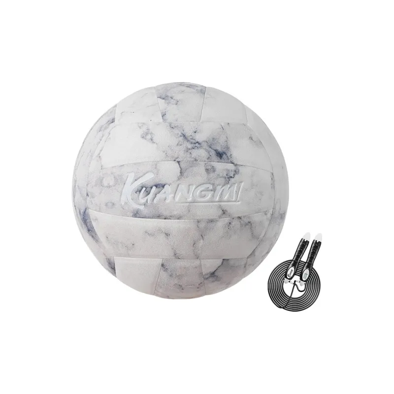 Kuangmi PU Size 5 Volleyball Unisex Fishbelly White-18