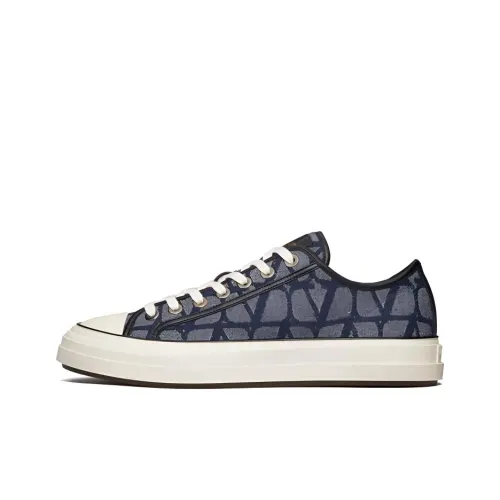 Valentino Garavani Toile Iconographe Totaloop Denim-effect Sneakers