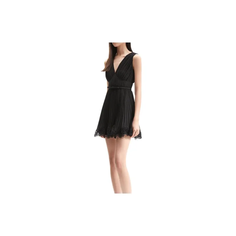 Self portrait Sleeveless Dress Women's Classic Black-2