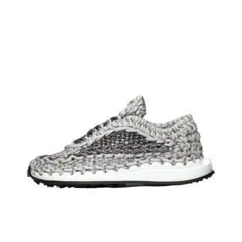 Valentino Crochet Low-Top Casual Shoes Women's Gray